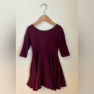 Charming Maroon Kids Dress